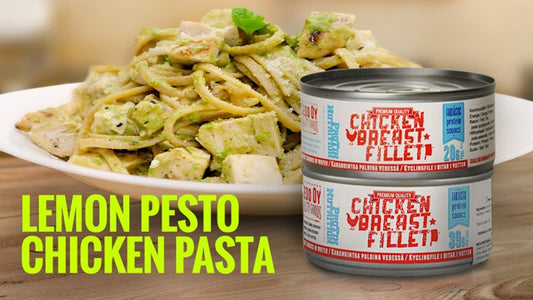 UN PASTO LIGHT: PASTA PROTEICA CON POLLO, PESTO E LIMONE