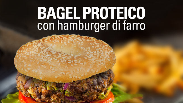 BAGEL MULTICEREALI CON HAMBURGER DI FARRO