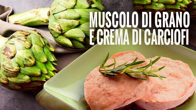 Una pasqua FIT: arrosto di Muscolo di Grano con crema di carciofi