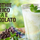 Smoothie proteico cioccolato e menta