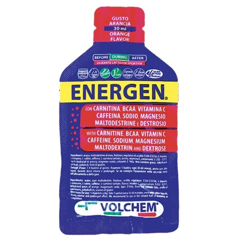 Volchem Energen Gel Per Sportivi Al Limone 30ml