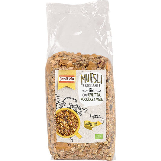 Muesli Croccante Con Uvetta Nocciole E Mele 750g