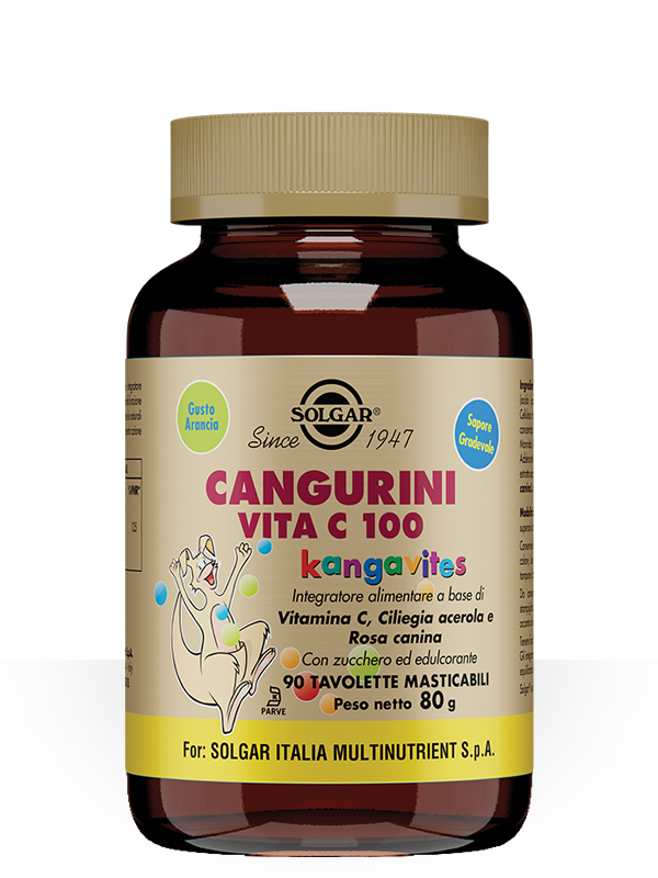 Cangurini Vitamina C Solgar  100 Tavolette