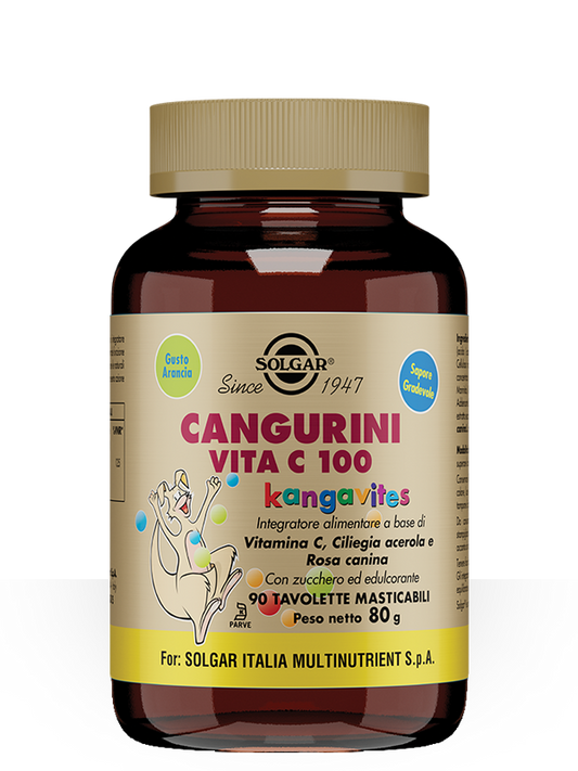 Cangurini Vitamina C Solgar  100 Tavolette