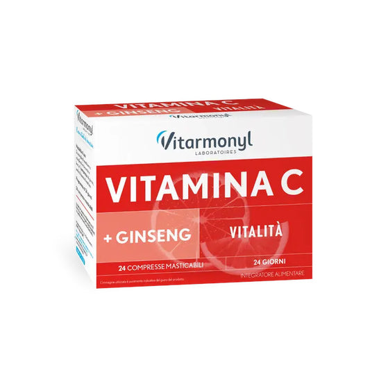 Vitarmonyl Vitamina C + Ginseng 24 compresse masticabili