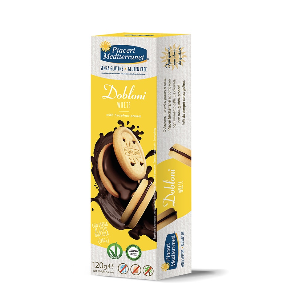 Piaceri Mediterranei Dobloni Con Crema Nocciola 120gr