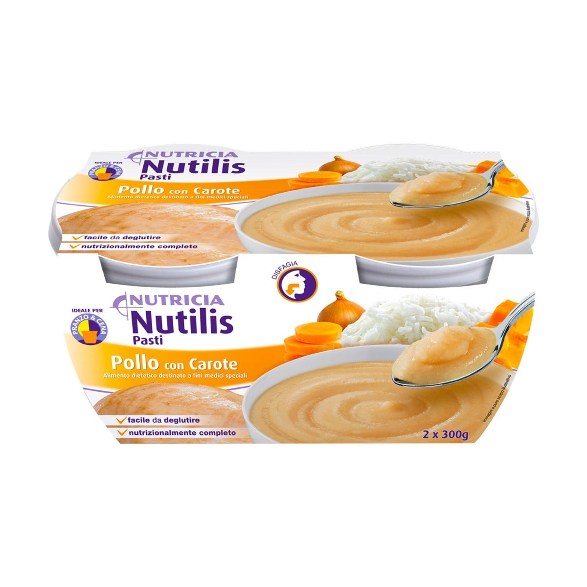 Nutilis Pasti Pollo Con Carote 2x300g