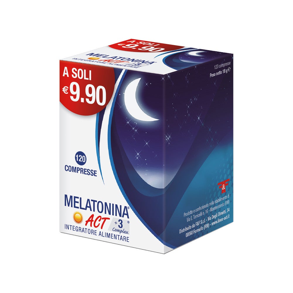 Melatonina Act 1mg +3 Complex 120 Compresse