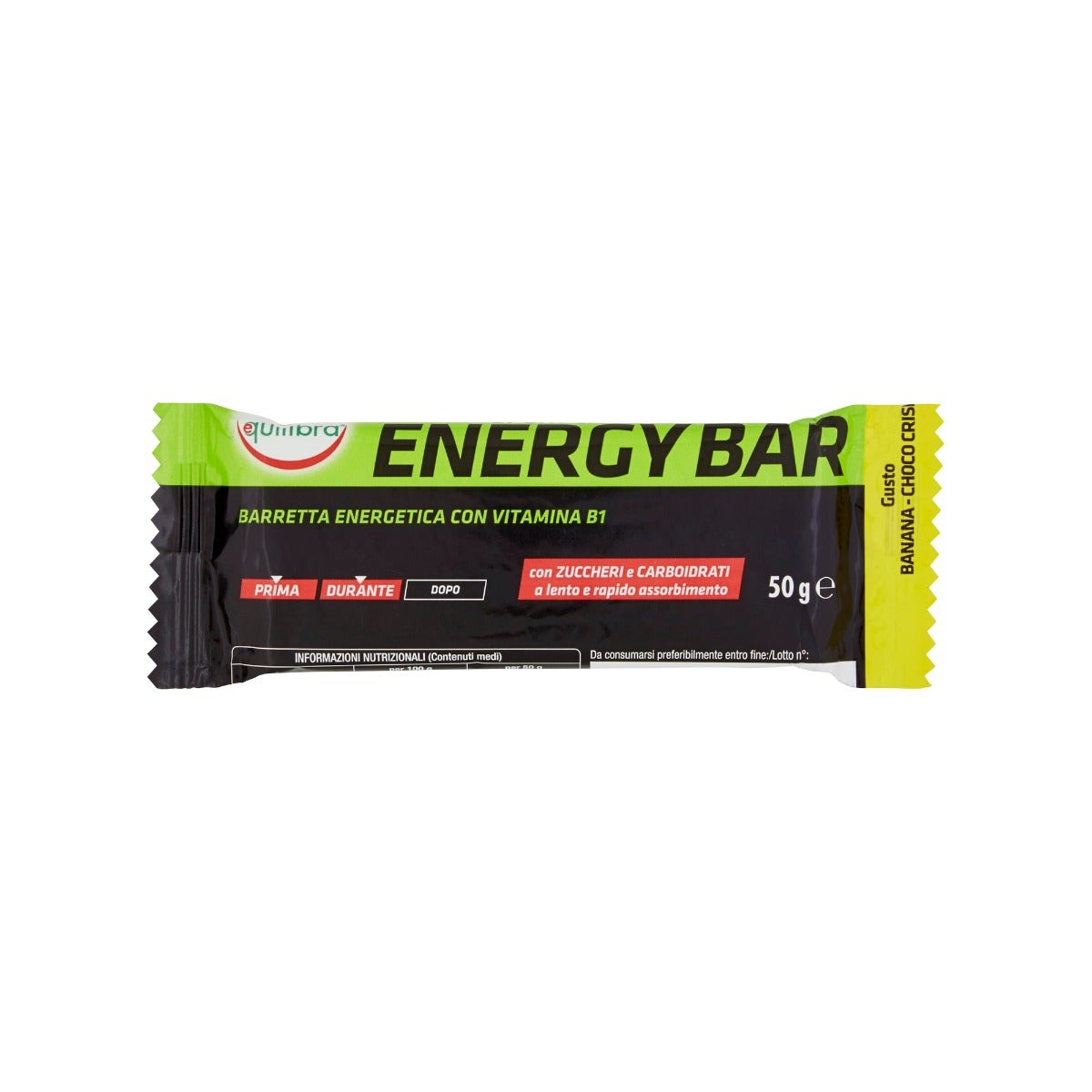 Equilibra Energy Banana & Choco Crisp Barretta  50 g