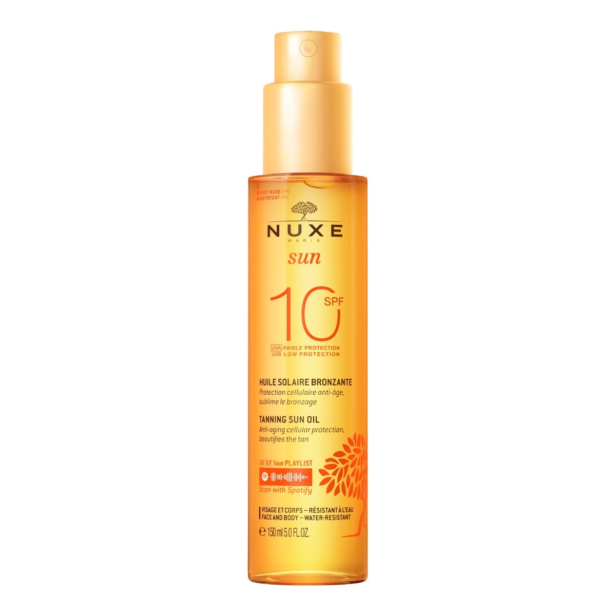 Nuxe Sun Olio Solare Viso E Corpo SPF10 150ml