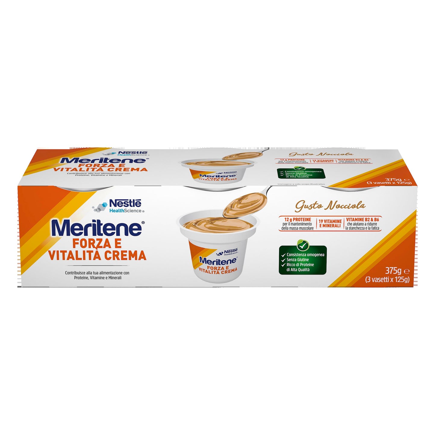 Meritene Crema Nocciola 3 X 125g