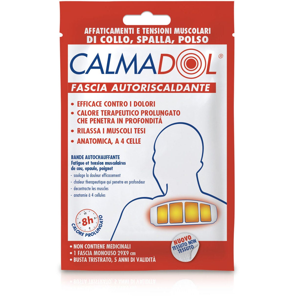 Calmadol Fascia Autoriscaldante Collo Spalla Polso 1 Pezzo