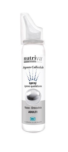 Nutriva Argento Colloidale Spray Naso E Orecchio Adulti 100ml