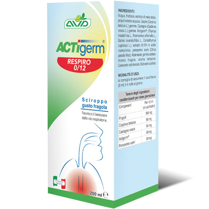 Actigerm Respiro 0/12 Fragola (200ml)