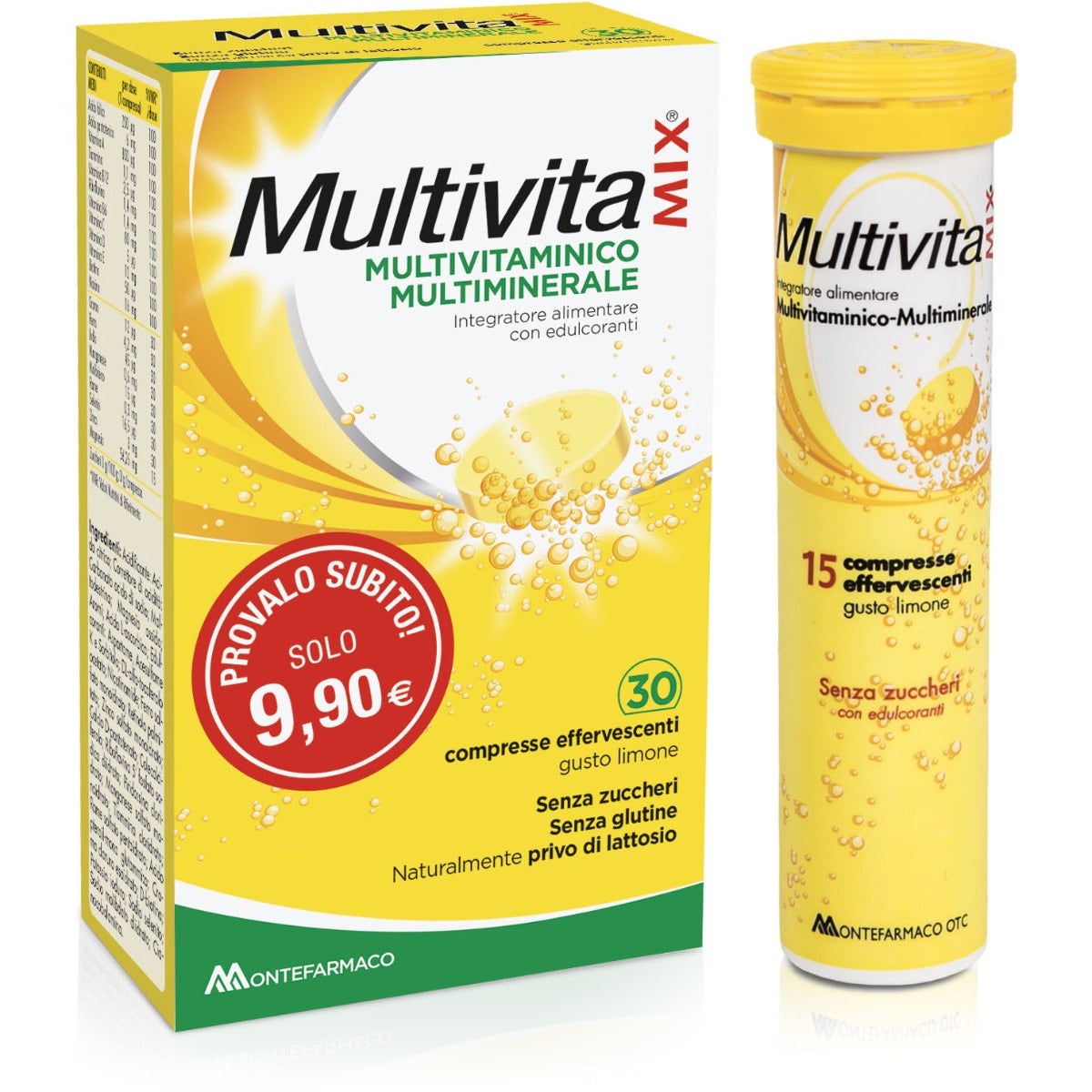 Multivitamix 15+15 Compresse Effervescenti Senza Zucchero