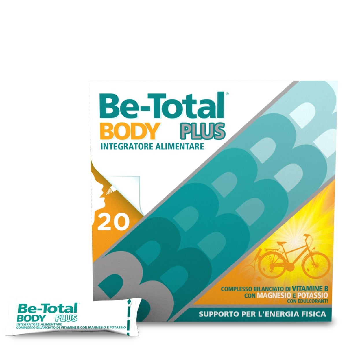 Be-Total Body Plus Integratore Alimentare Magnesio E Potassio Vitamina B Per Adulti 20 Bustine