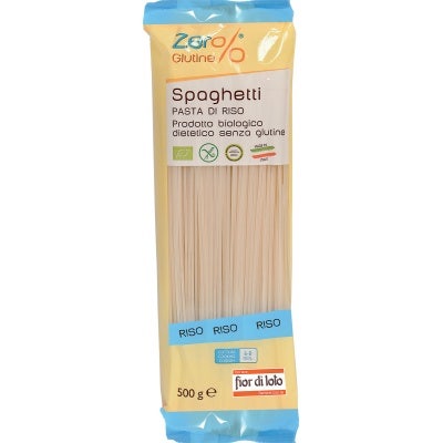 Zero% Glutine Pasta Riso Spaghetti Senza Glutine Bio 500g