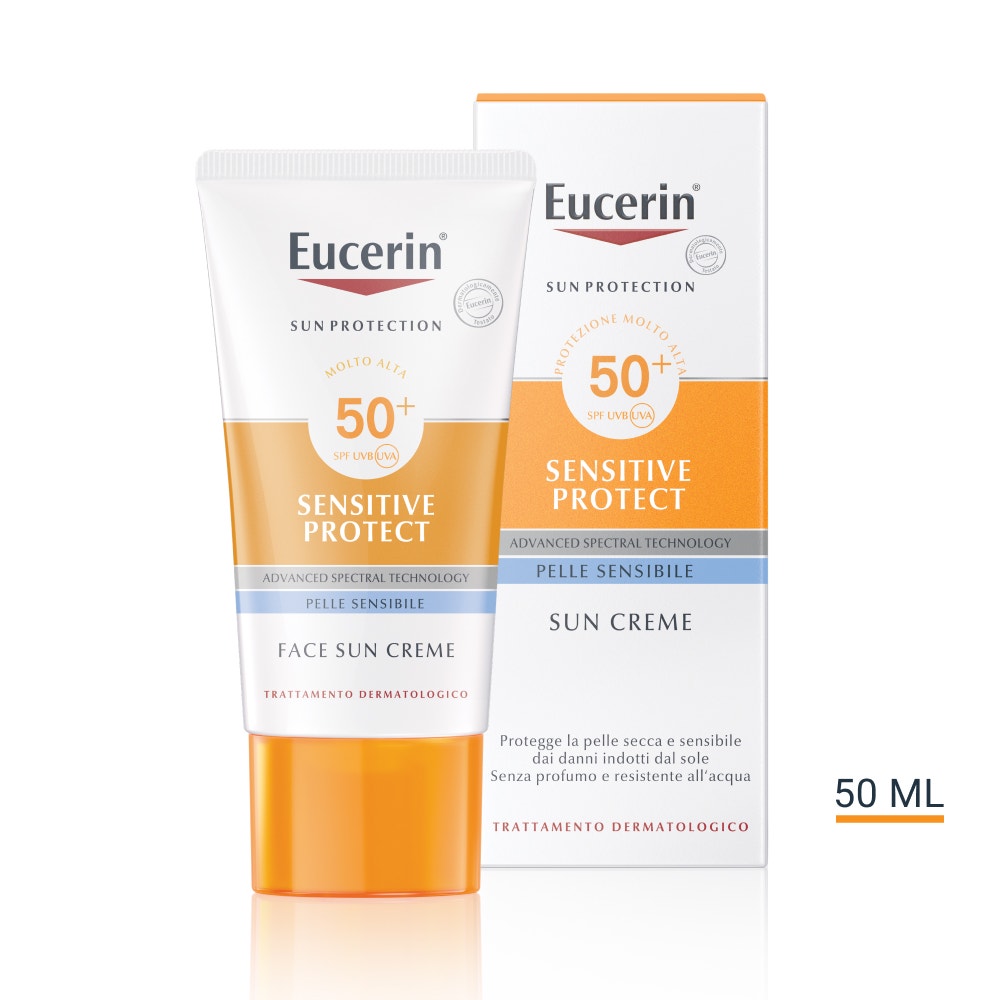 Eucerin Sun crema sun Viso SFP 50+ Pelle Normale a Secca 50 ml