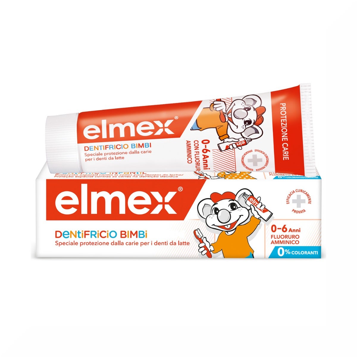 Elmex Dentifricio Bimbi Bambini Protezione Carie 0-6 Anni 50ml