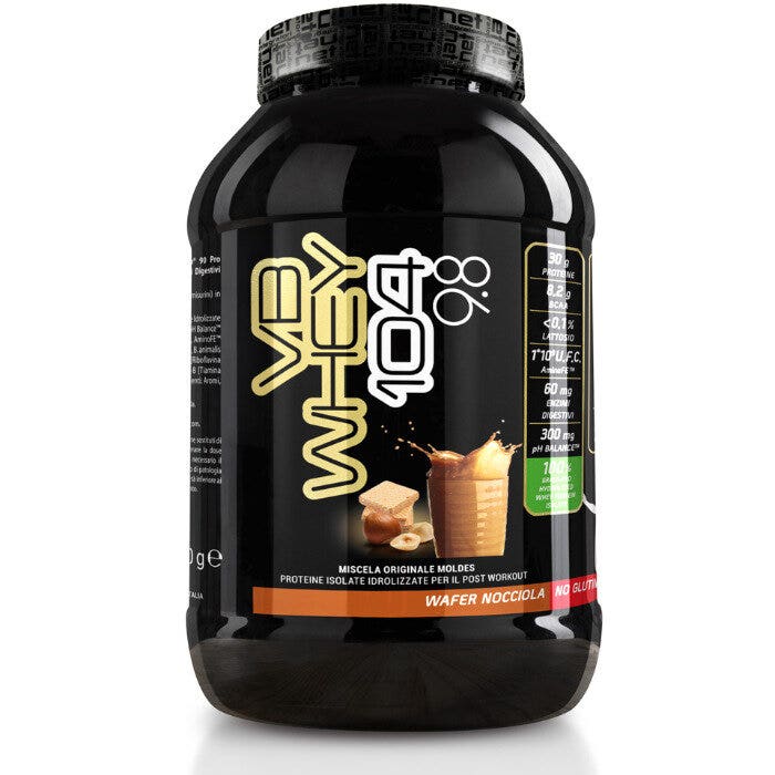 VB Whey 104 9.8 Proteine In Polvere Gusto Wafer Nocciola 1980g