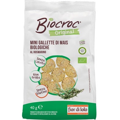 Fior Di Loto Biocroc Original Mini Gallette Mais Rosmarino 40g