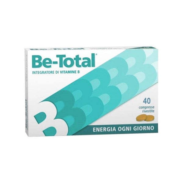 Be-Total Integratore Alimentare Vitamina B/B3/B12 Acido Folico Energia Per Adulti 40 Compresse