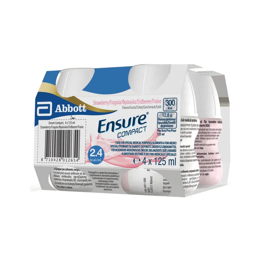 Ensure Compact Fragola 4X125ml