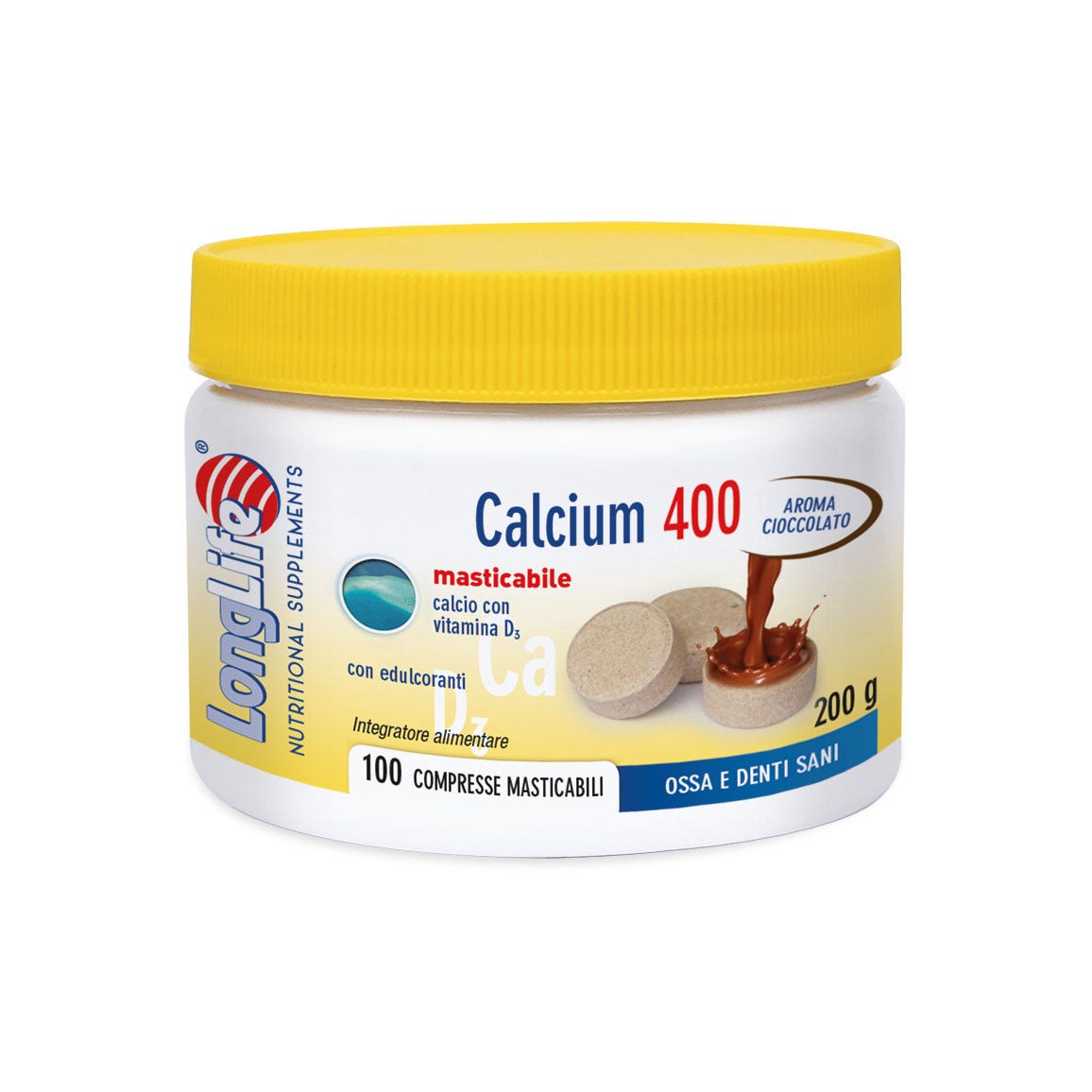 Longlife Calcium Cioccolato 100 Compresse