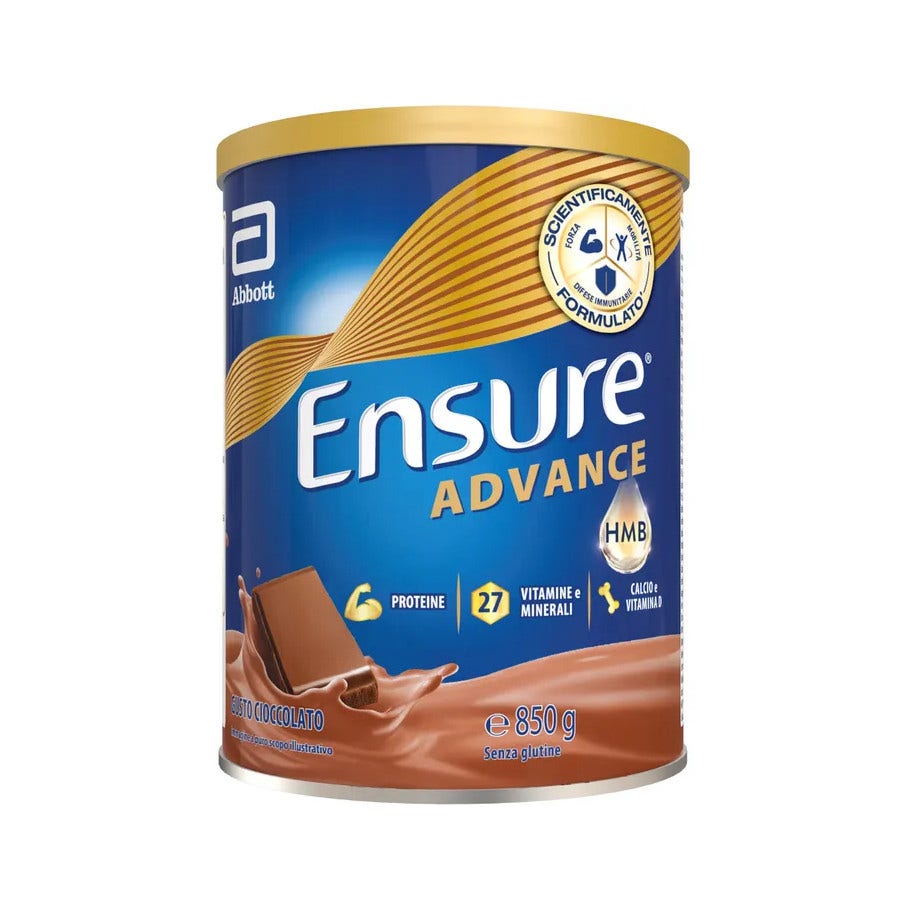 Ensure Advance Integratore Alimentare Proteico Cioccolato 850g