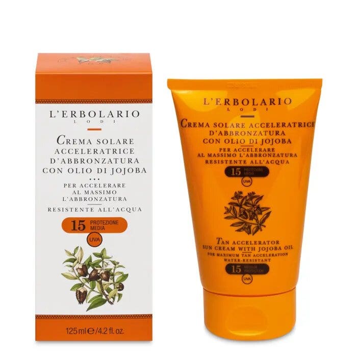 L'Erbolario Crema Solare Corpo Acceleratrice D'Abbronzatura 125ml SPF15