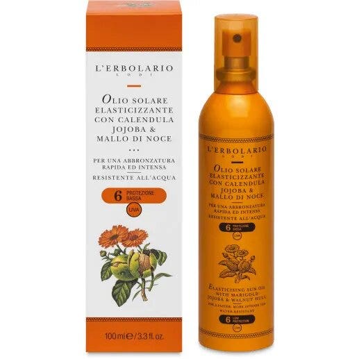 L'Erbolario Olio Solare Elasticizzante SPF6 100ml