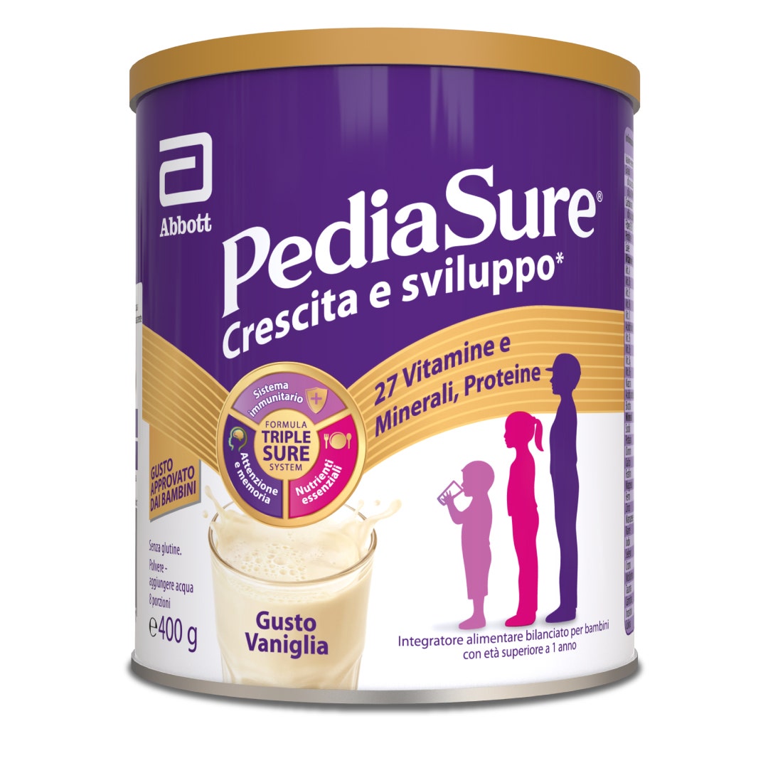 Pediasure Crescita & Sviluppo Rinforza Vaniglia 400g