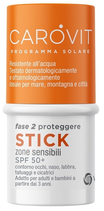 Carovit Stick Trasparente Zone Sensibili 4ml SPF50+