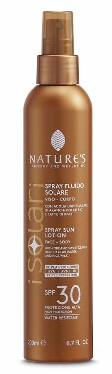 Nature's Solari Spray Fluido Viso/Corpo SPF30 200ml