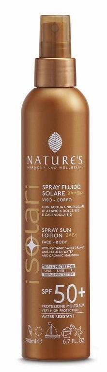 Nature's Solari Spray Fluido Bambini SPF50+ 200ml