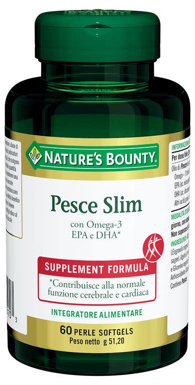 Nature's Bounty Pesce Slim 60 Perle Softgels