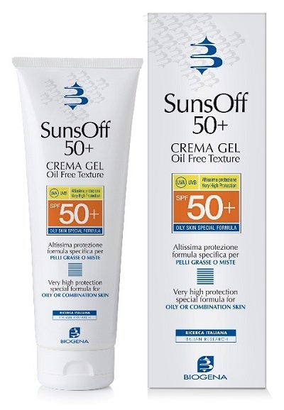 Biogena Suns Off 50+ Crema Solare In Gel SPF 50+ Per Pelli Grasse O Miste 90ml