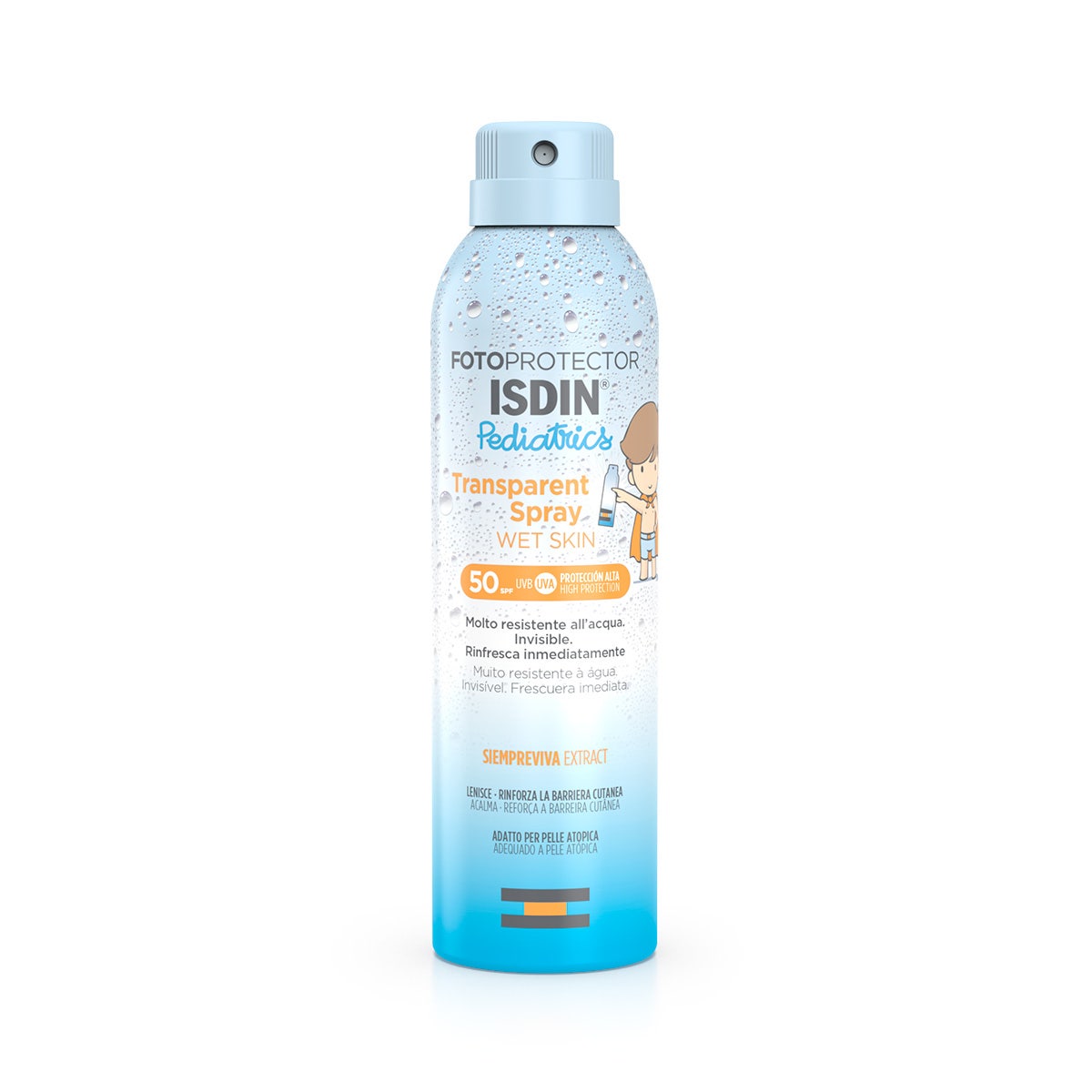 Isdin Fotoprotector Corpo Transparent Spray Wet Skin Pediatrics SPF50 250ml