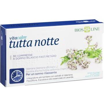 Bios Line Vita Calm Tutta Notte Melatonina 30 Compresse