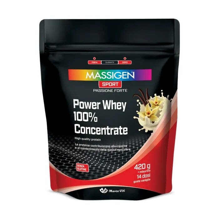 Massigen Sport Power Whey Concentrate Vaniglia 420g