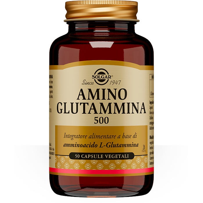 Solgar Amino Glutammina 500 50 Capsule Vegetali