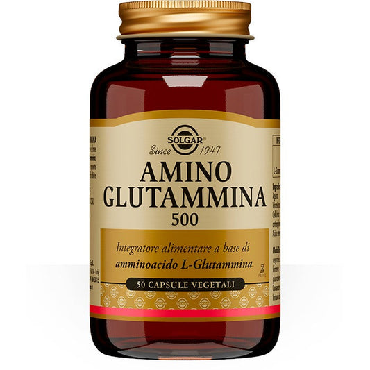 Solgar Amino Glutammina 500 50 Capsule Vegetali