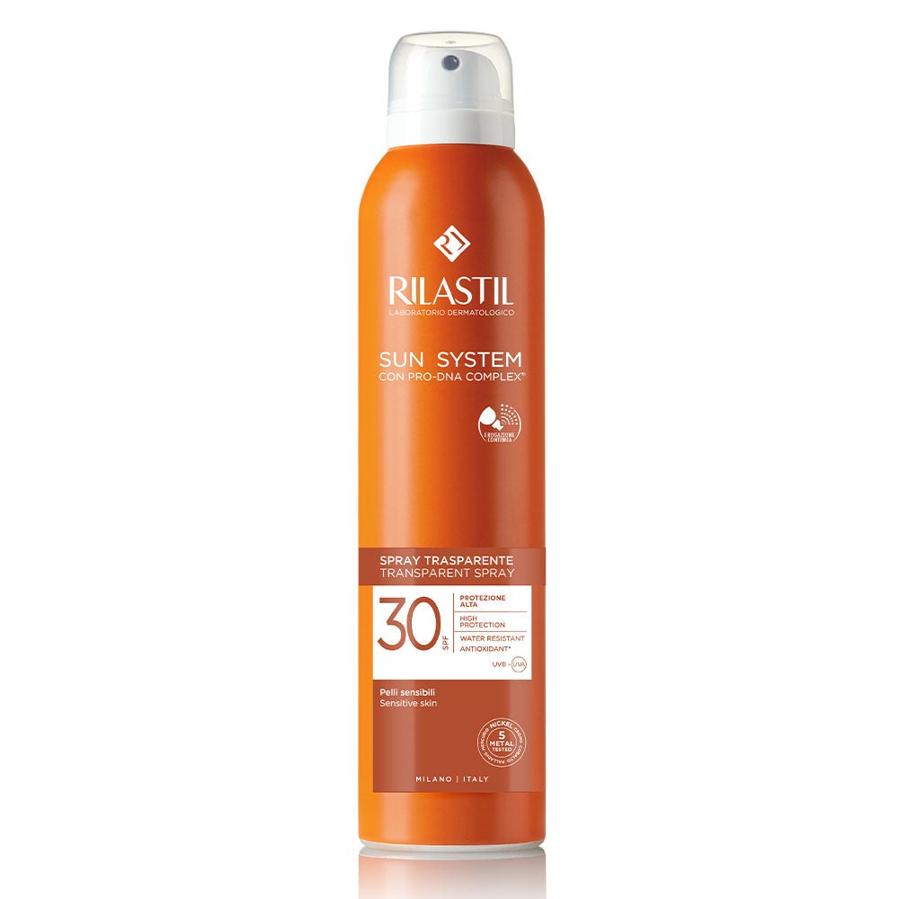 Rilastil Sun System Spray Trasparente SPF 30 Corpo 200ml: protezione solare