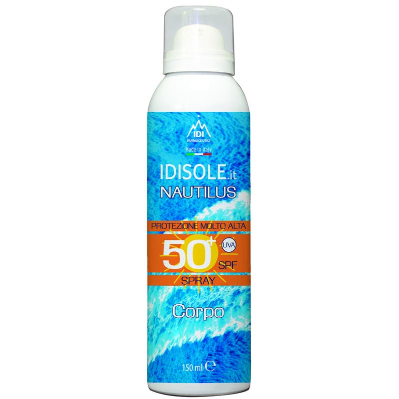 Idisole-IT Nautilus Protezione Solare Molto Alta SPF 50+ Spray Corpo E Viso 50ml