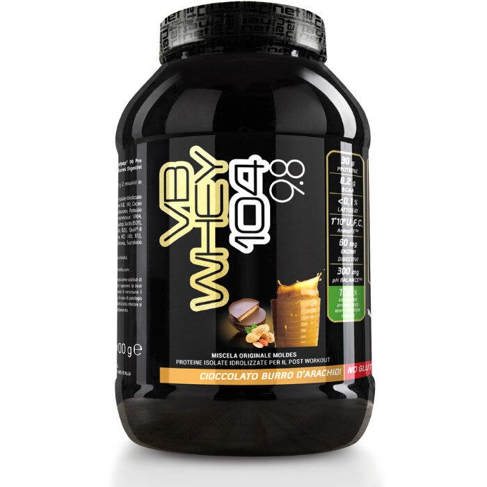 VB Whey 104 9.8 Proteine In Polvere Gusto Cioccolato Al Burro D'Arachidi 1980g