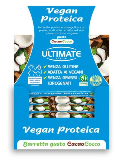 Ultimate Vegan Proteica Barretta Gusto Cacao/Cocco 24 Pezzi