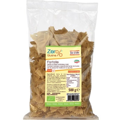 Fior Di Loto Zer% Glutine Farfalle Di Riso Integrale Bio 500g