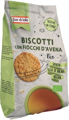 Fior Di Loto Biscotti Con Fiocchi D'avena 350g