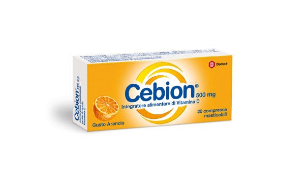 Cebion Vitamina C Masticabile 500mg Arancia 20 Compresse