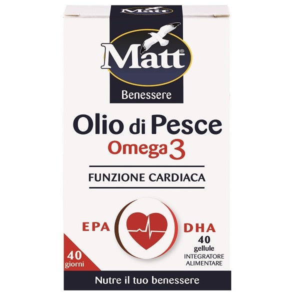 Matt Benessere Olio Di Pesce Omega 3 40 Gellule